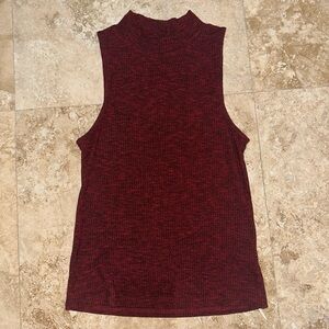 Iris Burgundy Sleeveless Tank Top